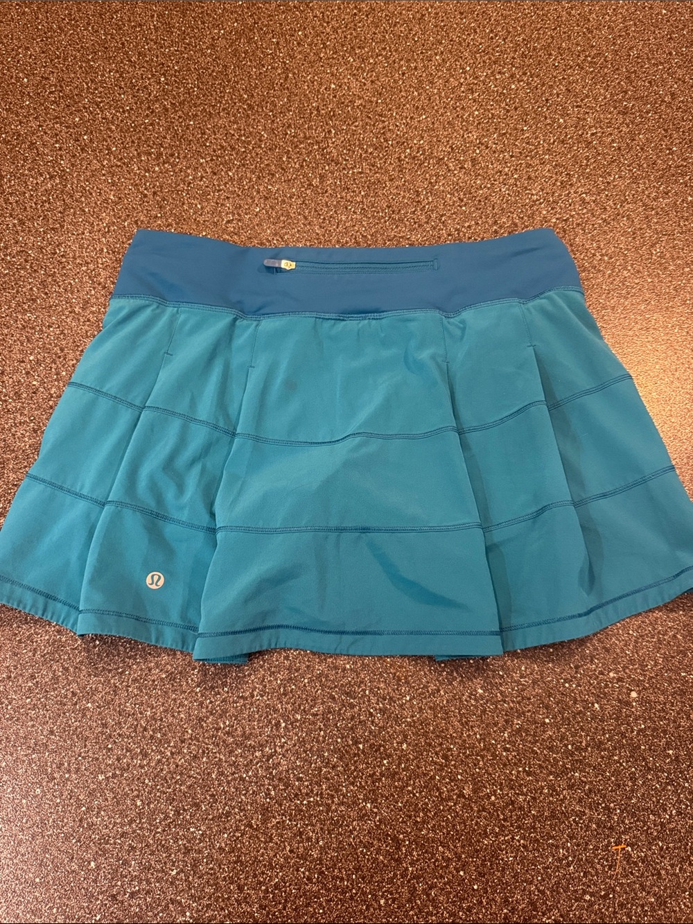 Women’s lululemon athletica Teal Blue Athletic Skort - size 8 Tall - Picture 4 of 7